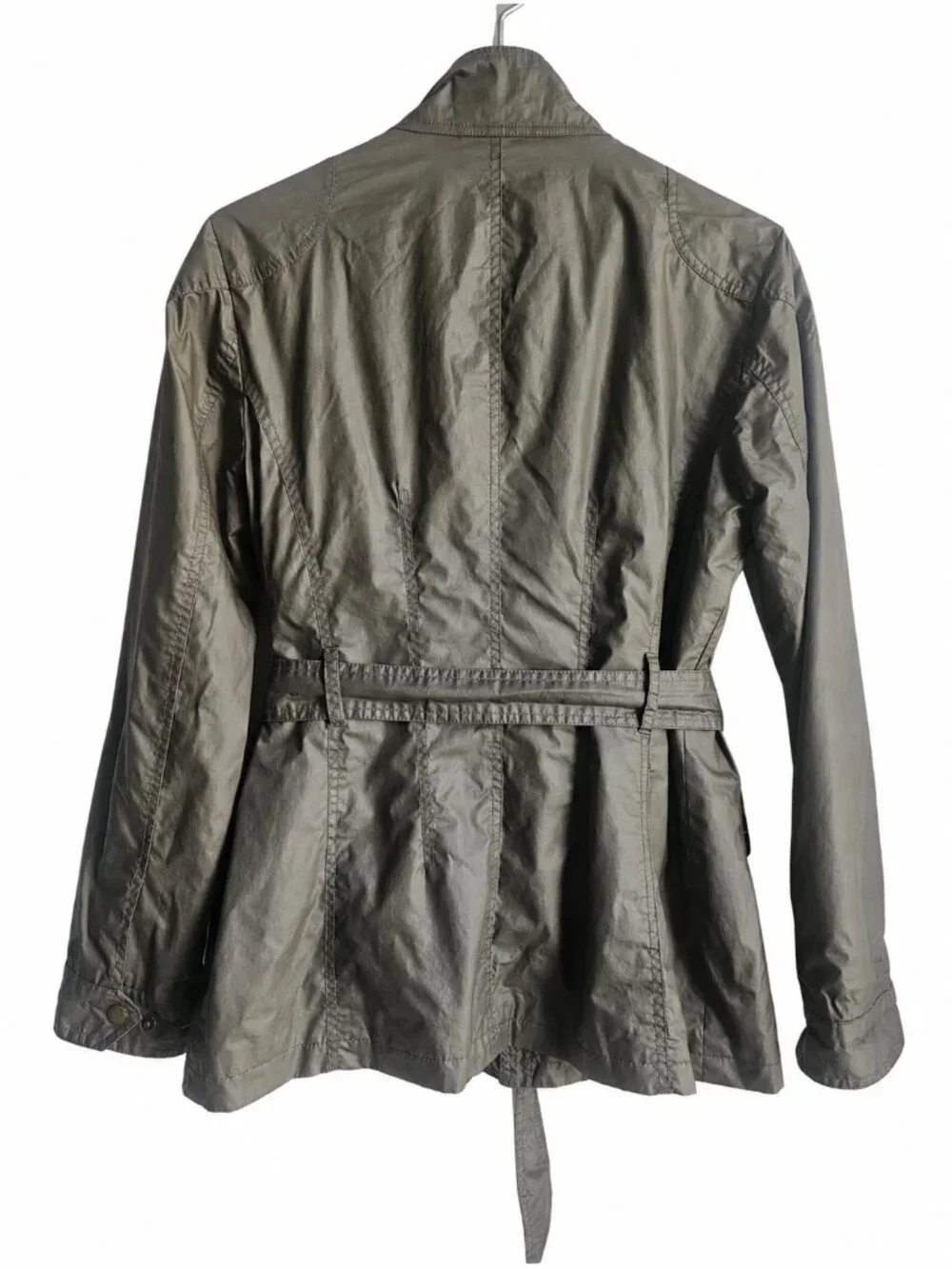 MICHAEL Michael Kors Olive Green Belted Military Utility Field Jacket M